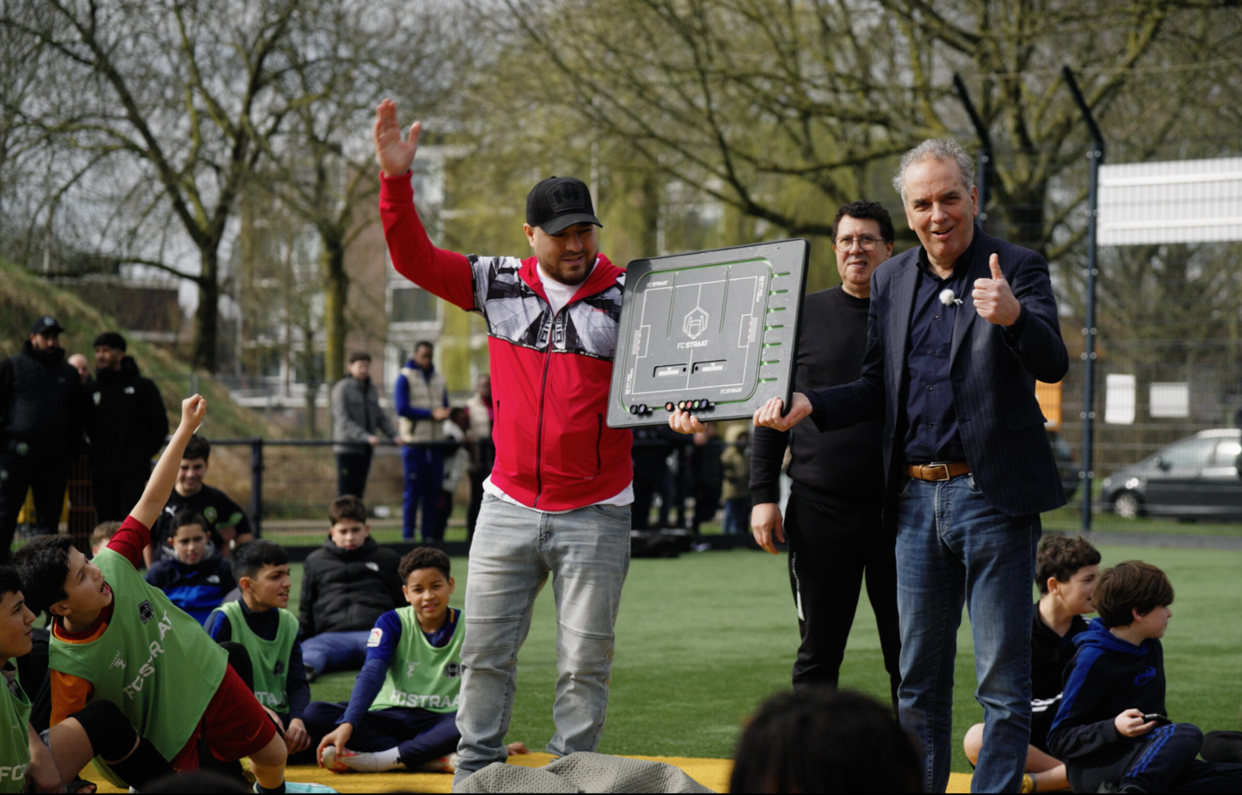 FC STRAAT onthulling bord